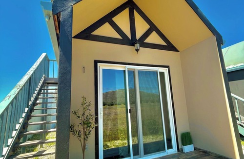 Ensenada Cabin | Romantic 1-Bedroom Cabin with Private Terrace in Heart of Valle de Guadalupe