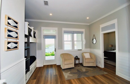 The Shores House | Sea La Vie New private waterfront home w/ dock. Beautiful views of the bay!