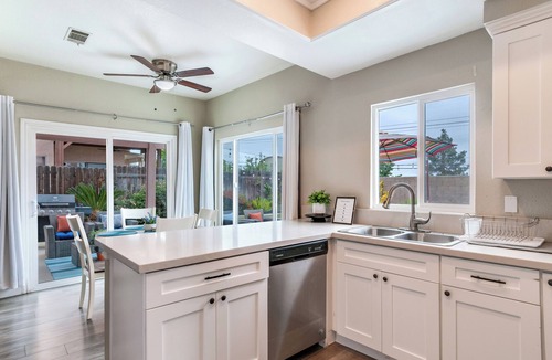 Moreno Valley House | Serenity Villa Hermosa, Jacuzzi, Arcade & Fun Games, Backyard, Outdoor Furniture