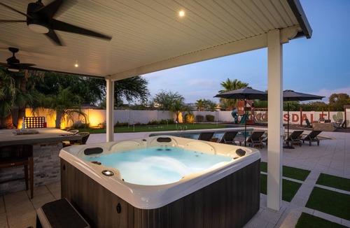 Shea North Estates House | Single-Level Scottsdale Resort Home | Pool, Hot Tub & Basketball Court