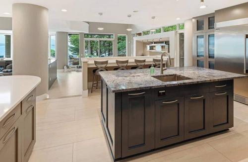 Sagle House | Sleeps 24! Luxe Waterfront Estate w Beach, Hot Tub