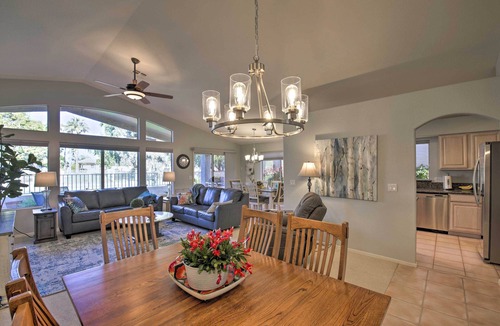 Pueblo Village House | Snowbird & Golfer Oasis! Lake-View Peoria Retreat