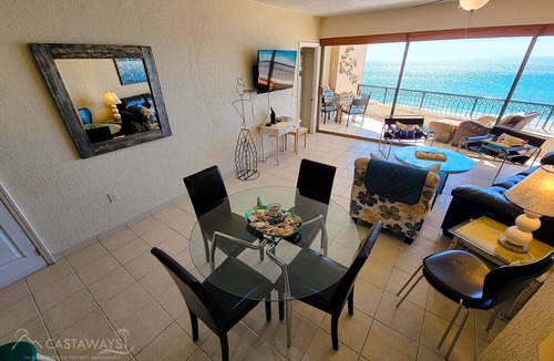 Sandy Beach Condo | Sonoran Spa E704 - 2 BR Next to the Pool, High Speed Wi-Fi - Beachfront Upper Floor Luxury Condo
