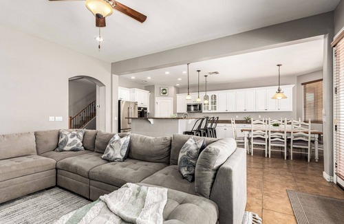 Mesa House | Spacious 5-bedroom house in E Mesa {pool+spa+putting green+foosball-sleeps 14}