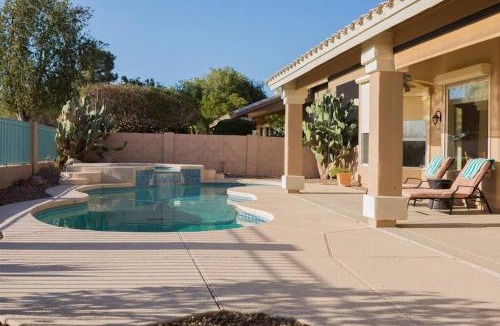 Palm Valley House | Spacious golf course house with pool heater, spa