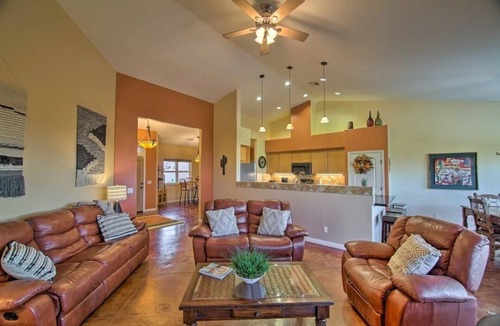 Desert Hot Springs House | Stunning house with a view of windmills and San Gorgonio Mountains, spa and pool