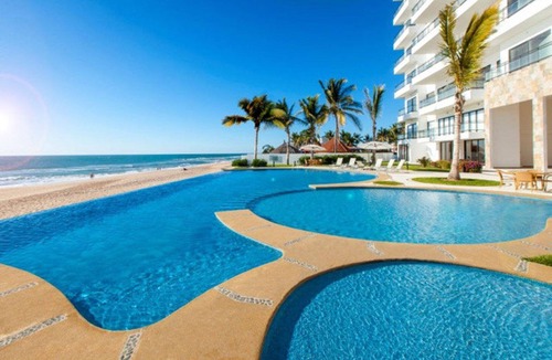 Mazatlan Condo | Stunning Oceanfront Pearl Tower Condo - Pool, Gym & Sunsets - 3 beds/4baths