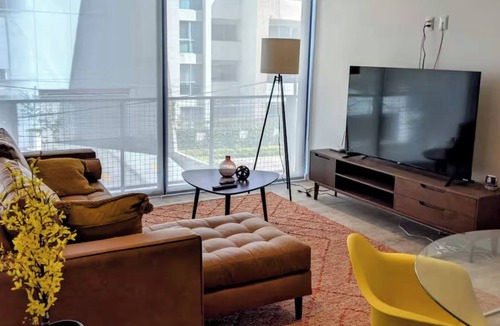 Providencia Apartment | Stylish loft at new upscale tower in Providencia, security 24/7, gym, location!