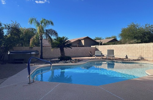 Rancho Vistoso House | Stylish Tucson Getaway Pool Hot Tub Game Zone - Sleeps 7