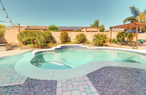 Surprise Farms House | Sunny home with private heated pool, high-speed WiFi, central AC & washer/dryer