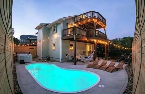 Emerald Isle House | Tranquil 4th Row Ocean View w Pool & Hot Tub . Book Your Dream Oasis Now!