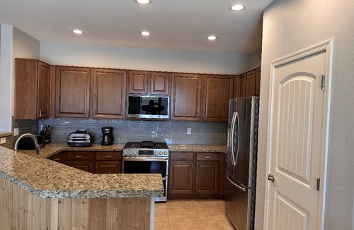 San Tan Valley House | Unwind in Style - 3BR Home w/Pool & Hot Tub - near Medical Centers