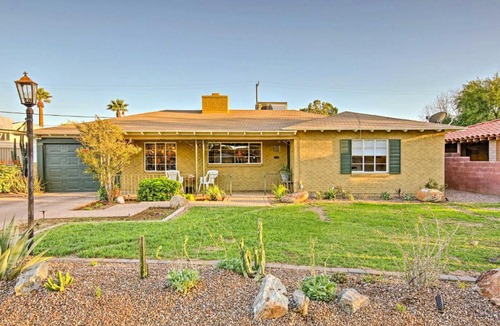 South Country Club Manor House | Vibrant Home with Patio about 3 Mi to Downtown Phoenix!