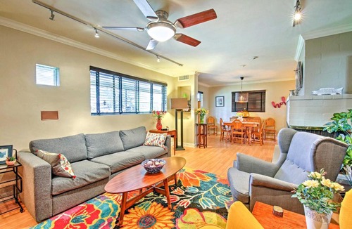 South Country Club Manor House | Vibrant Home with Patio about 3 Mi to Downtown Phoenix!