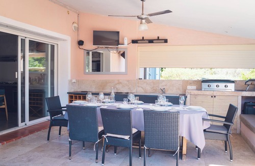 Porto-Vecchio Villa | Villa La Chiappa Seaside heated pool, Spas, air conditioning, Petanque court