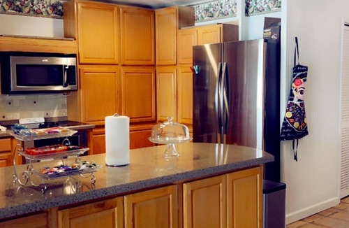 Rio Hondo House | Waterfront 4 bedroom cabin with a great location for fishing in its backyard.
