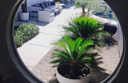 Palm Springs House | Zen Modern Home II "wind free" S Palm Springs - SALT WATER POOL/SPA