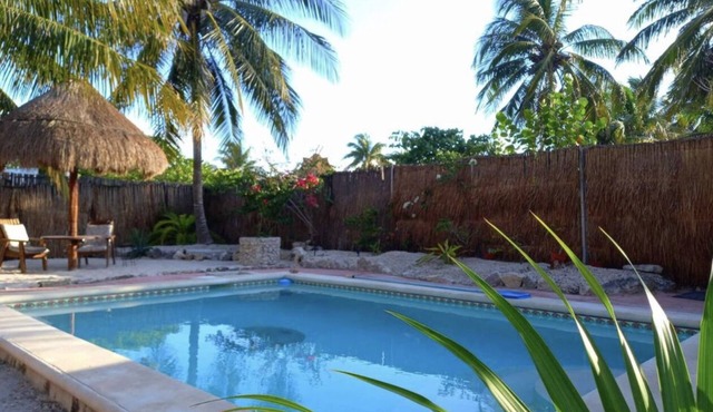 2 Bedroom Beach House Nice Big Pool - Fully Fenced Private Property-Lush Gardens