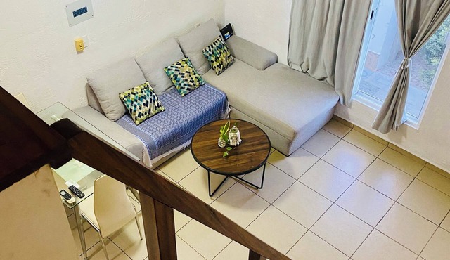 2-bedroom condo in the heart of beautiful Crucecita with AC and charm