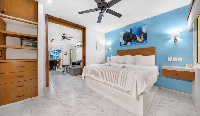 3 private apts. downtown w/pool