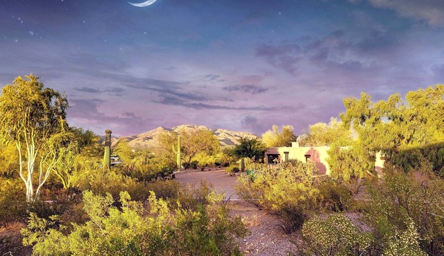 6 Bedroom 5 bath classic Hacienda with heated pool.