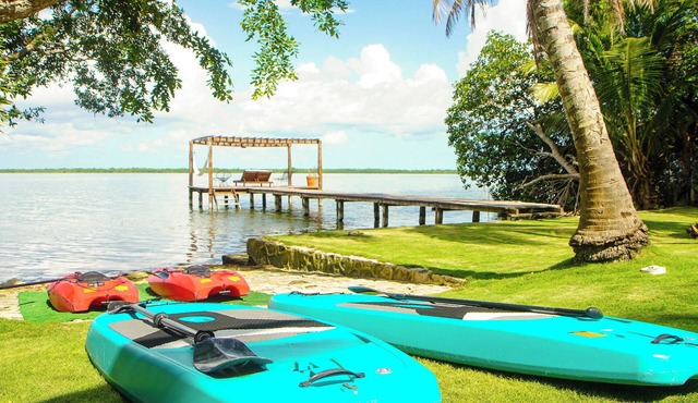 7B -Luxury Villa waterfront with private deck and pool.