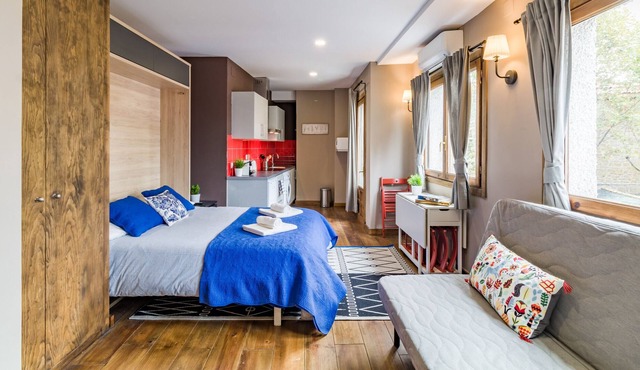 Amazing studio with A/C (cool and heat) and internet located at Navacerrada town! in Navacerrada