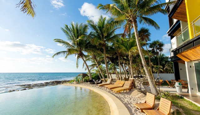 Angelina 28 Beachfront and Family Apartments - Modern and Relaxing Long Stays (20 min from Cancun Airport)