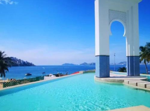 Apartamento con Piscina Frente al Mar en Acapulco