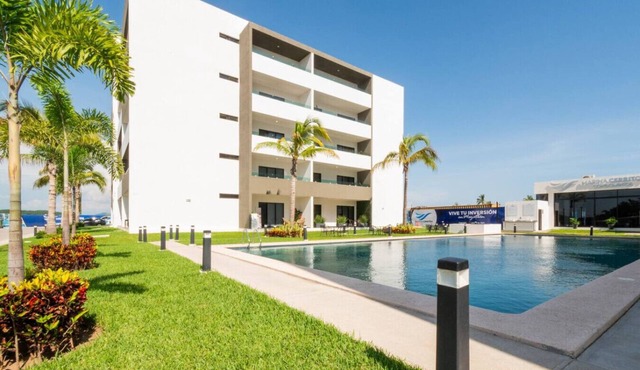 Apartment for 4 with wave pool