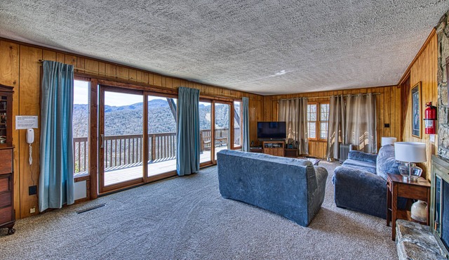 Appalachian Arcade! VIEW! 4500 FT high! Huge 3BR house! Fiber Wifi, WD, A/C!