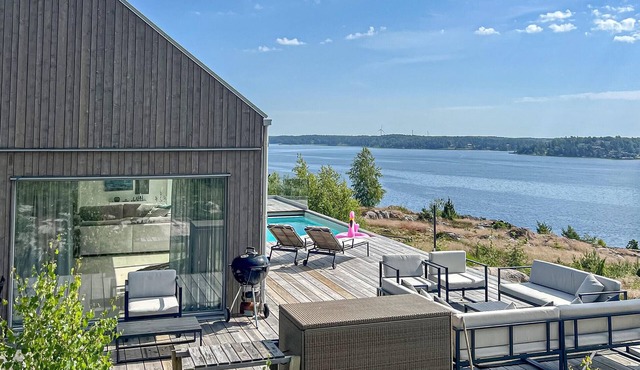 Beach front home in åkersberga with sauna