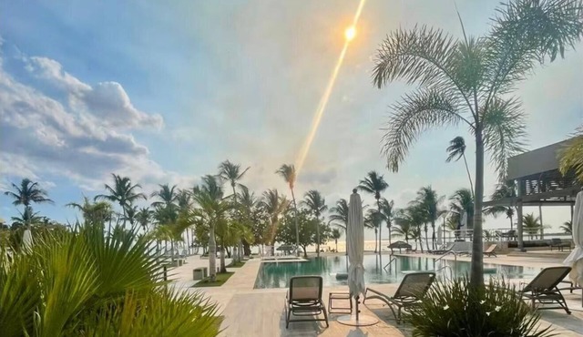 Beachfront 2bedRm 2Bath Apt G1-3 PlayaNuevaRomana w/Pool,JacuziSpa,GolfTenis,Gym