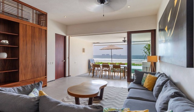 Beachfront 2BR Villa Ground Level Private Plunge Pool
