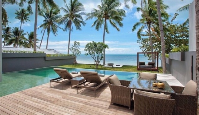 Beachfront Villa, Bang Por Beach, 3 Bedrooms, Private Pool, Housekeeper included