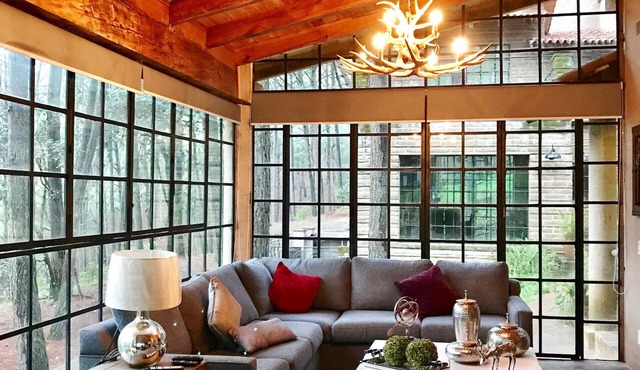 BEAUTIFUL CABIN IN THE FOREST OF MAZAMITLA MAGIC TOWN.