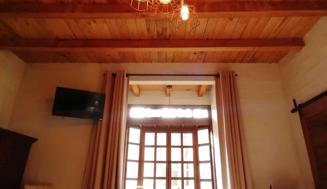 Cabin for 8 people - Firepit, BBQ area & Nature at Rancho La Esmeralda