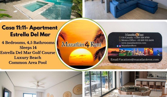 Casa 11:11- 4 bedroom in Estrella Del Mar