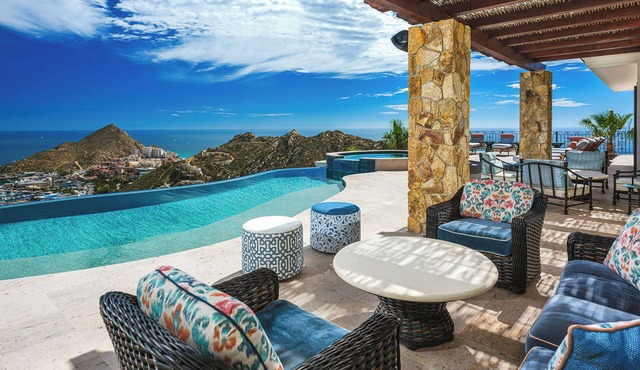 Casa Cielo at Pedregal: 10BR Hilltop Villa with Marina & Ocean Views