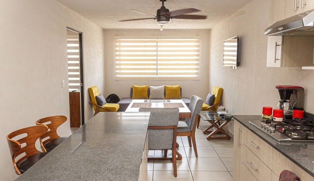 Central apartment near IMSS, H. Civil and CUCS