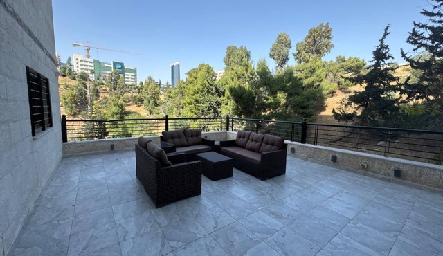 Central Secured Compound w/Hill-view Terrace in Amman