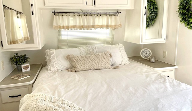 Charming Farmhouse in a Travel Trailer