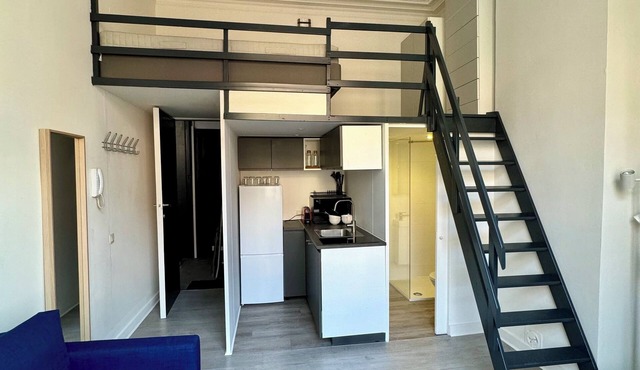 Charming studio with a mezzanine bedroom