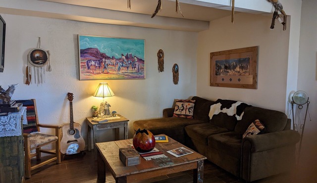 Coyote Cabin, Cowboy Decor, Scenic Desert