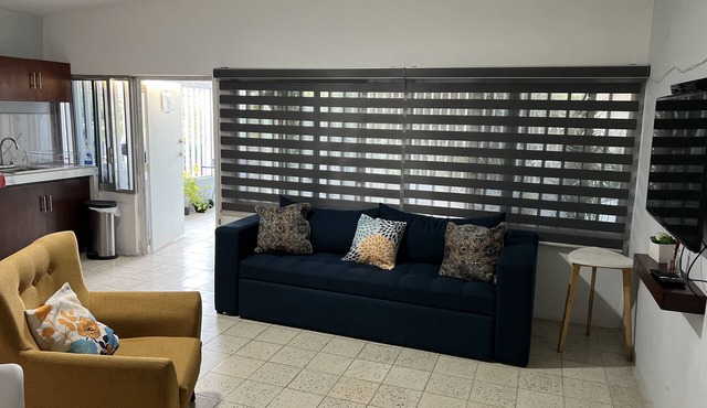 Depa Casa Brisa🏝️Shared pool 🏊‍♀️Jacuzzi 🛁&Terrace 5 blocks from the Malecon 🌊☀️👙
