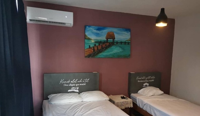 Departamento en el corazón de Bacalar - Terraza - AA & WIFI