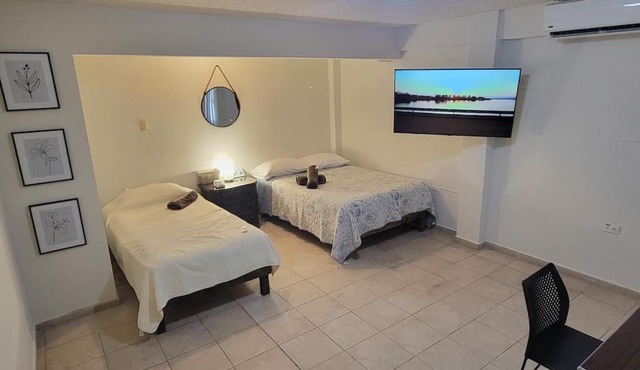 Departamento (j) Comodo centrico Tv Ac wifi cocina parking