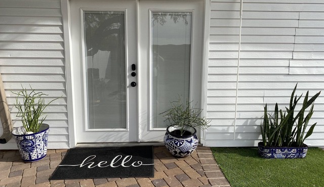 Feel like in home in this beautiful guest casita with mountains views.