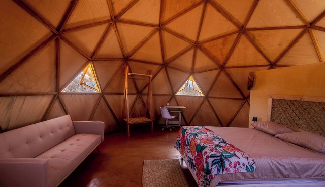 Geodesic Dome in Turquoise Bay Baja California Sur