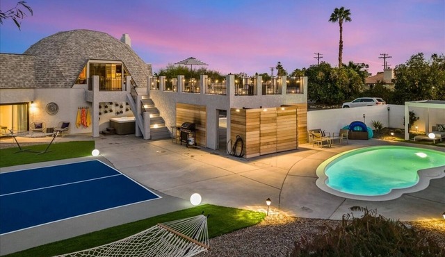 Geodesic Dome | Pool + Pickleball · Palm Springs